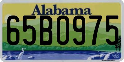 AL license plate 65BO975