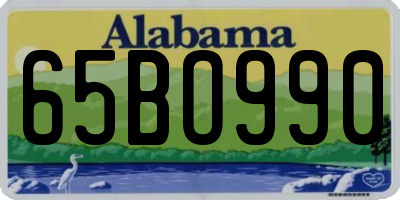 AL license plate 65BO990