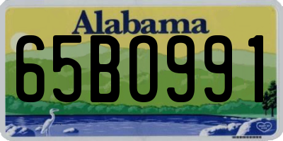 AL license plate 65BO991