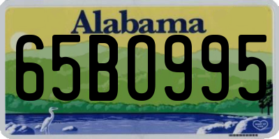 AL license plate 65BO995
