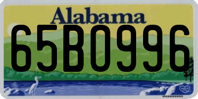 AL license plate 65BO996
