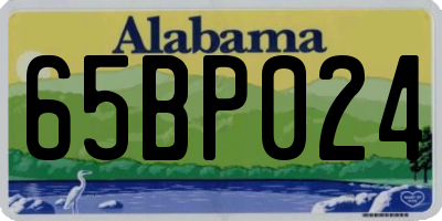 AL license plate 65BP024