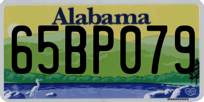 AL license plate 65BP079