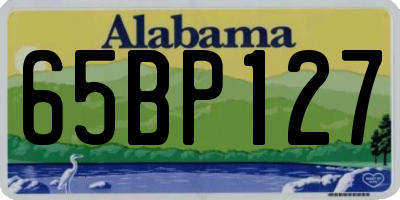 AL license plate 65BP127