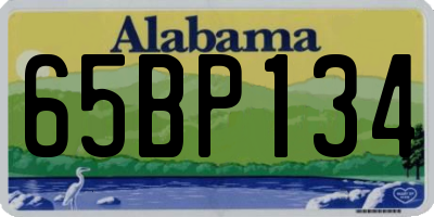 AL license plate 65BP134
