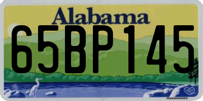 AL license plate 65BP145