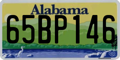 AL license plate 65BP146