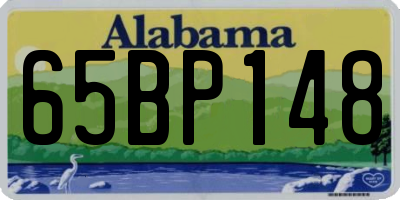 AL license plate 65BP148
