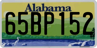 AL license plate 65BP152