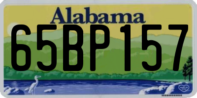 AL license plate 65BP157