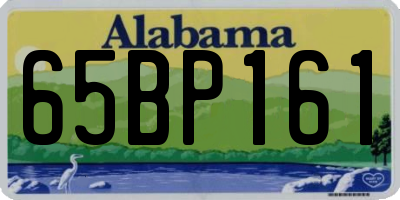 AL license plate 65BP161