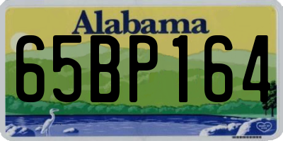 AL license plate 65BP164