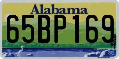 AL license plate 65BP169