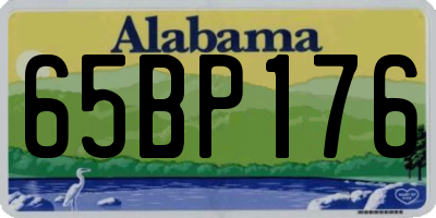 AL license plate 65BP176