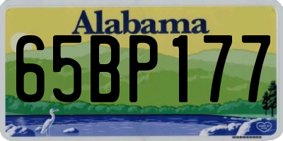 AL license plate 65BP177