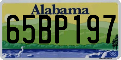AL license plate 65BP197