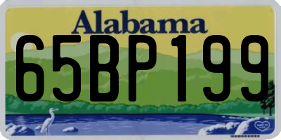 AL license plate 65BP199