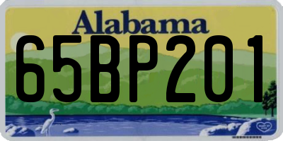 AL license plate 65BP201