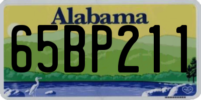 AL license plate 65BP211