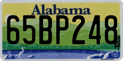 AL license plate 65BP248