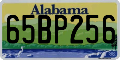 AL license plate 65BP256