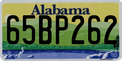 AL license plate 65BP262