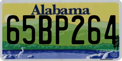 AL license plate 65BP264