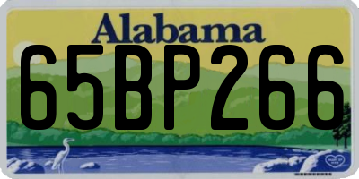 AL license plate 65BP266