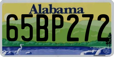AL license plate 65BP272
