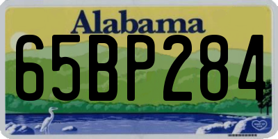 AL license plate 65BP284