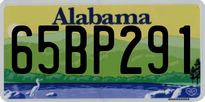 AL license plate 65BP291