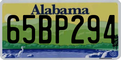 AL license plate 65BP294