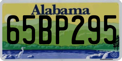 AL license plate 65BP295