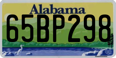 AL license plate 65BP298