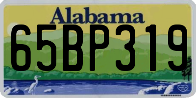 AL license plate 65BP319