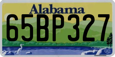 AL license plate 65BP327