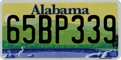 AL license plate 65BP339