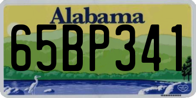 AL license plate 65BP341