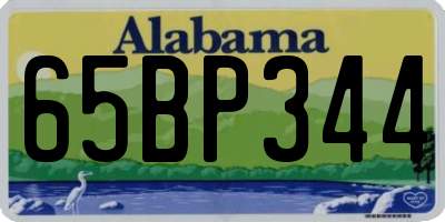 AL license plate 65BP344