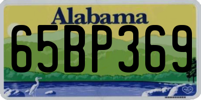 AL license plate 65BP369