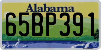 AL license plate 65BP391