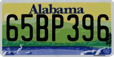 AL license plate 65BP396