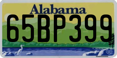 AL license plate 65BP399