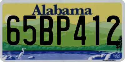 AL license plate 65BP412