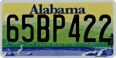 AL license plate 65BP422