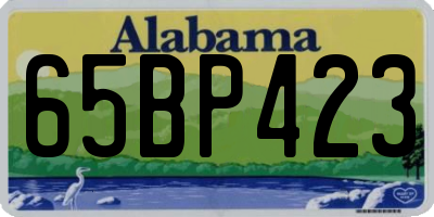 AL license plate 65BP423