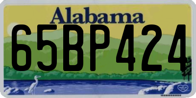 AL license plate 65BP424