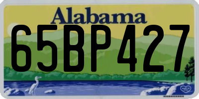 AL license plate 65BP427