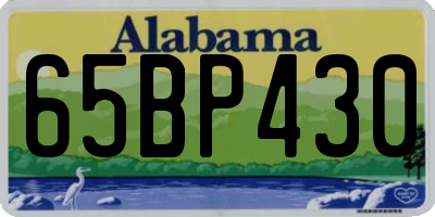 AL license plate 65BP430