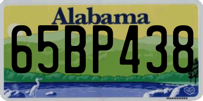 AL license plate 65BP438